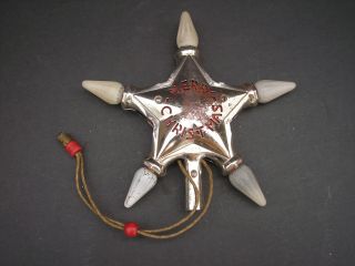 Vintage Noma Electric Christmas Tree Lighted Star Top