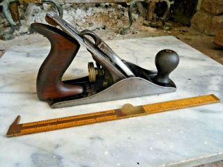 Stanley Smooth Plane No.  4 Type 14 Made 1929 - 30 Carpenter Cabinetmaker
