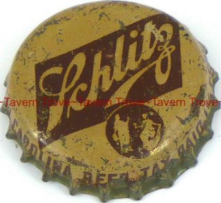 1940s North Carolina Tax Schlitz Beer Cork Crown Tavern Trove
