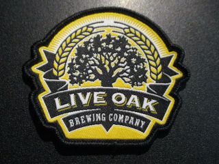 Live Oak Brewing Del Valle Texas Primus B Logo Patch Iron On Craft Beer Brewery