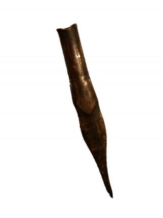 Brown - Bess - Type Flintlock Musket Lower Ramrod Pipe Over 200 Years Old