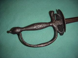 French English Iron Hilt Antique Rev.  War Sm.  Sword Rapier Epee Sable Saber Sabre