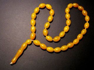 Vintage Amber Colour Prayer - Beads,  Tasbih (misbaha) 33