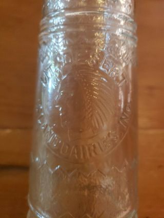 Rare vintage milk bottle - Mt.  Desert Island Dairies Bar Harbor,  Maine Indian 2