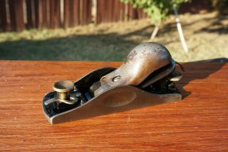 Vintage Stanley S.  W.  No.  9 - 1/2 Knuckle Joint Block Plane W/ith Adjustable Throat