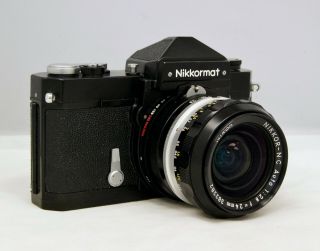 Vintage NIKKORMAT NIKON FT 4249901 35mm Film SLR Camera with 1:2.  8 f=24mm Lens 2