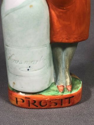 Schafer Vater German Porcelain Art Deco Lady Figure Prosit Bottle 2