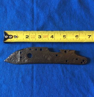 Early American Flintlock Long Rifle Lock Plate