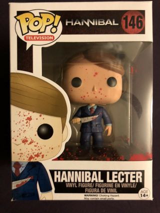 Funko Pop Hannibal Bloody Hannibal Lecter Sdcc 2014 Exclusive Limited To 1500pcs