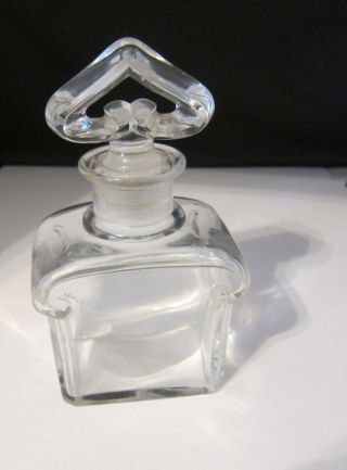 Vintage Guerlain Baccarat Style Cristal Nancy Perfume Bottle 6 1/2 "