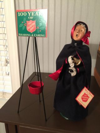 Byers Choice Salvation Army Caroler With Bell And Kettle,  100 Yrs Of Caring
