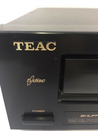 Vintage TEAC 5 Disc CD Changer Multi Player PD - D850 Digital Processing 2