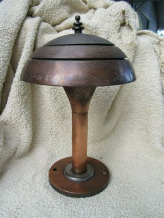 Vintage Art Deco Atomic Table Desk Lamp Copper Bronze Color Bauhaus Style ? Nr