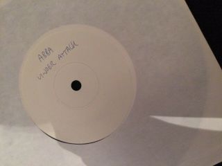 Abba Under Attack Very Rare Uk Epic White Label Test Pressing Handwritten Label