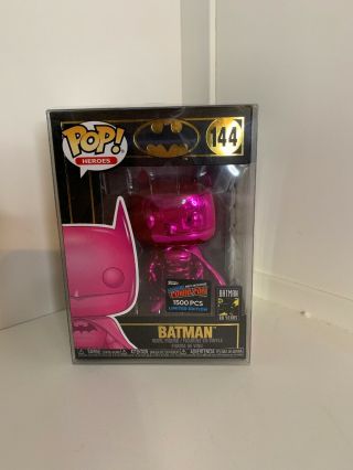 2019 Nycc Exclusive Limited Edition Funko Pop Batman Pink Chrome 144