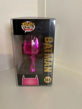 2019 NYCC Exclusive Limited Edition Funko Pop Batman Pink Chrome 144 2