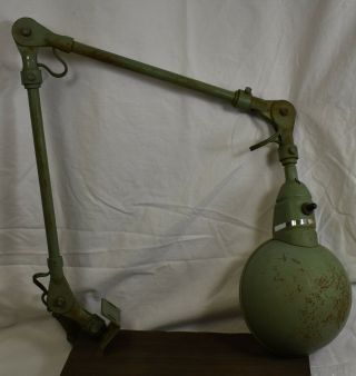 Vintage Fostoria Articulating Industrial Machinist Workbench Drafting Lamp Light