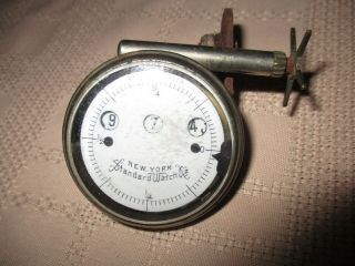 Vintage York Standard Watch Co Odometer Cyclometer Antique Bicycle Accessory