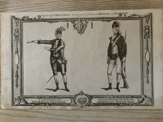 1783 An American Revolutionary General & Rifleman 