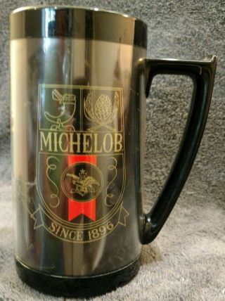 Euc Michelob Since 1896 Beer Vtg Thermo Serv Insulated Plastic Mug Stein 12 Oz