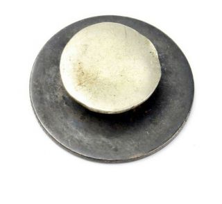 Revolutionary War - ear sterling silver naval officer ' s sleeve button,  circa 1780 2