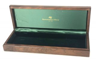 Empty Case For Abercrombie & Fitch Vintage Sabatier Knife Set Wood Box Only