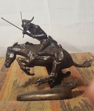 " The Cheyenne " Statue By Frederic Remington