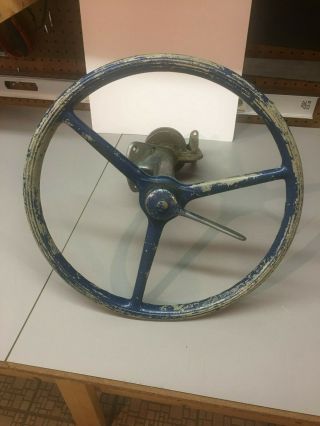 Vintage Chris Craft Sheller Throttle Steering Wheel