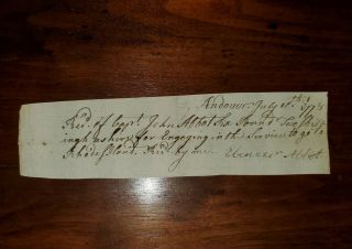 1778 Revolutionary War Pay Order " Engaging In The Service To Go To Rhode Island "