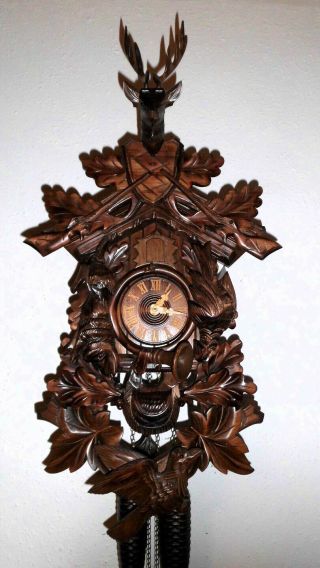 Large Vintage Black Forest 8 Day Cuckoo Clock Regula Schönach