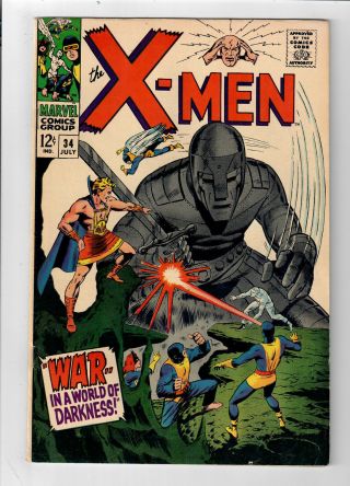 X - Men 34 - Grade 7.  0 - " War.  In A World Of Darkness "