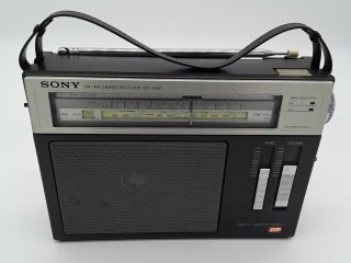 Vintage 1980 - 1981 Sony Icf - S5w Fm/am Radio 2 Band Receiver Great