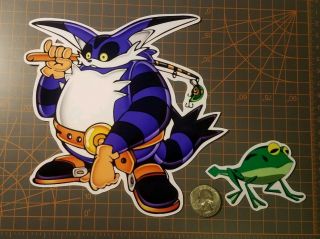 Sonic The Hedgehog Big The Cat Sticker With Froggy Bonus