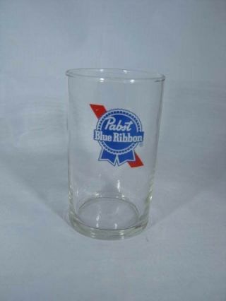 Pabst Blue Ribbon Beer Pbr 4 Inch Tall Chaser Glasses,  Set Of 2