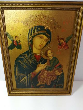 Our Mother Of Perpetual Help 9x12 Touched By Frame Picture Lady Succour