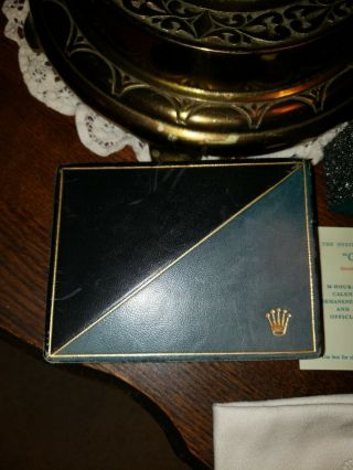 Rare Vintage Rolex Gmt - Master 2 Tone Watch Box W/ Cigarette Card,  Foam & Lint