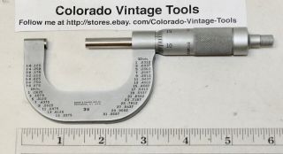 Brown & Sharpe No.  38 (1 " - 2 ") Machinist’s Micrometer Caliper / Cv Tools