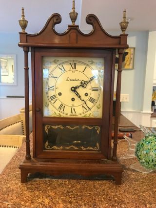 Vintage Daneker Mantle Clock Franz Hermle Made In West Germany Grandfather Clock