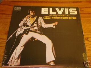 Elvis As Recorded At Madison Square Garden Lp Still Rca 1972