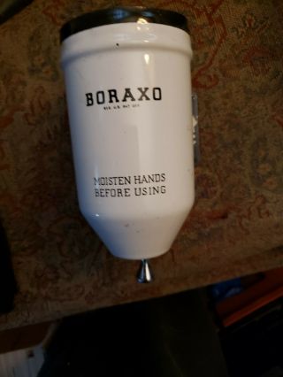 Antique Vintage Porcelain Boraxo Soap Dispenser No Lid