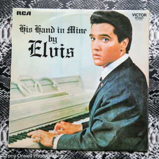 Elvis Presley ‎– His Hand In Mine 1971 Large Orange Rca Uk Lp Rca Victor