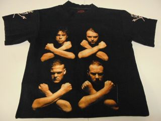 Rock T - Shirt Authentic Vintage Metallica Birth School Metallica Death Med