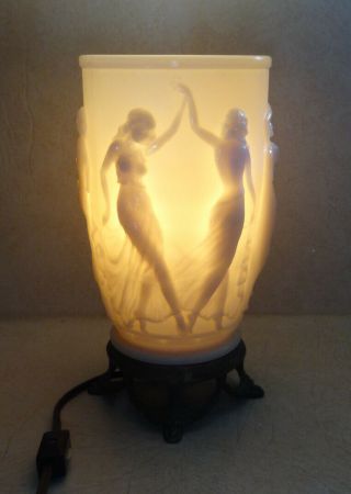 Aladdin Lamps Urn Art Deco Alacite Nude Lamp 9 5/8 "