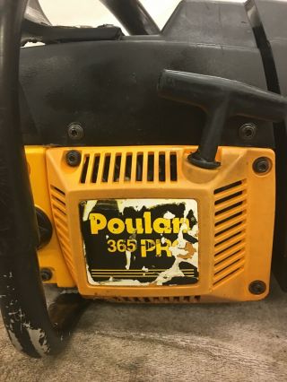 Vintage Poulan Pro 365 Chain Saw 3