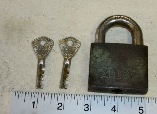 Abloy 3071 Padlock W/ 2 Keys - Good High Security Padlock