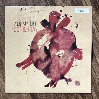 Foo Fighters All My Life 7inch Single Vinyl Numbered Edition