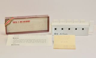 Vintage Alexe Mechanical Mini Calculator,  Instructions - 1960s/70s - Gwc