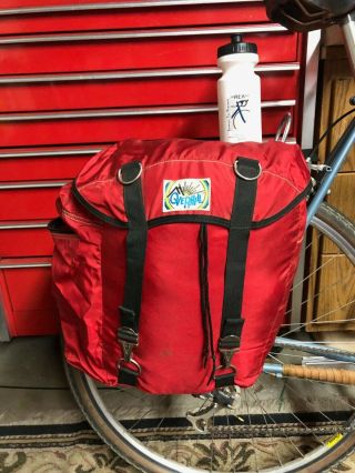 Vintage Overhill Bicycle Saddlebags/panniers - Sturdy For Touring Or Bikepacking