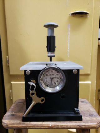 Vintage Follett Time Recording Co.  Time Stamp Clock,  Model 86y1 (1951 - 1962)