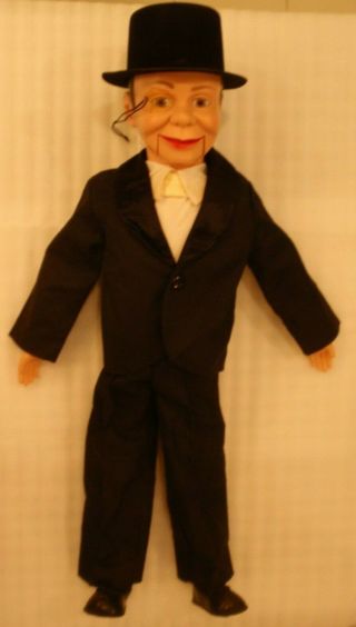 Vintage 1977 Juro Novelty Charlie Mccarthy Ventriloquist Dummy Doll Hat